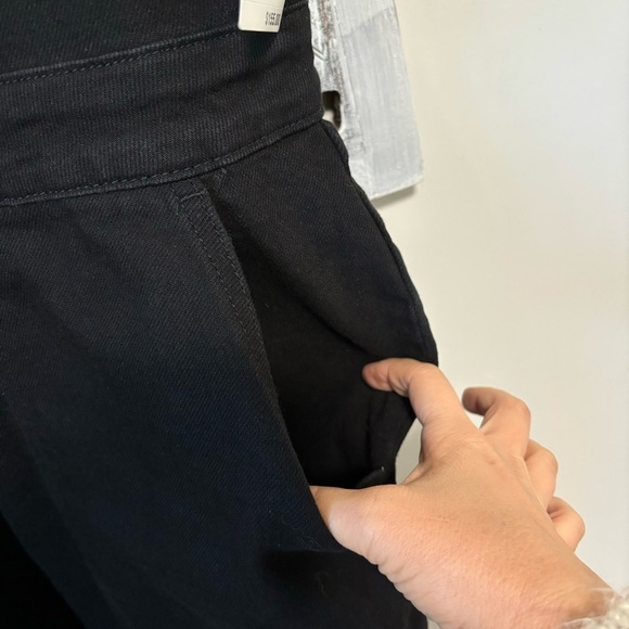 NEW Good American The Fit For Success Black Stretch Denim Zip Front Jumpsuit - Picture 7 of 10